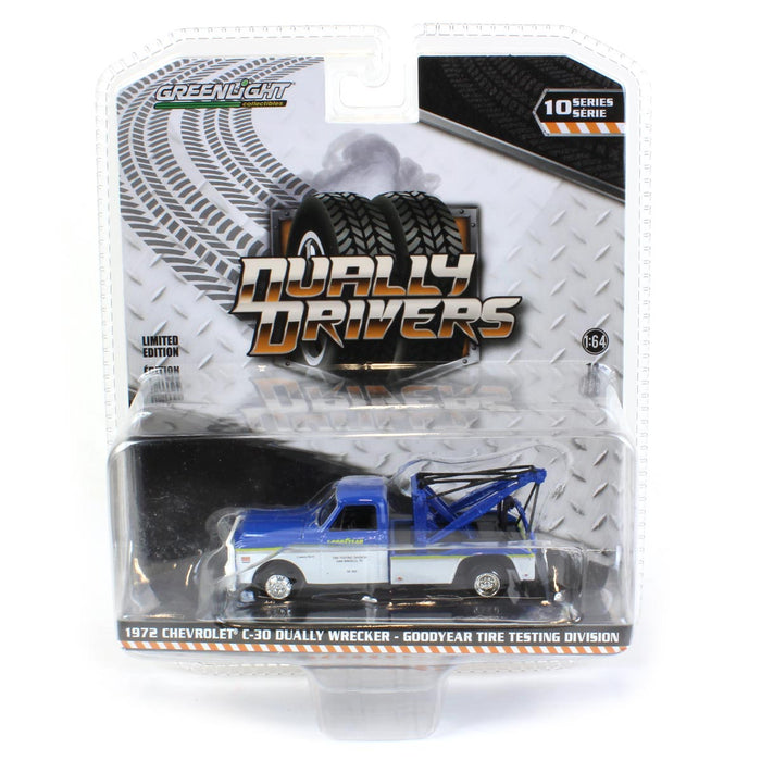 1/64 1972 Chevrolet C-30 Dually Wrecker, Goodyear Tire Testing Division, Dually Drivers Series 10