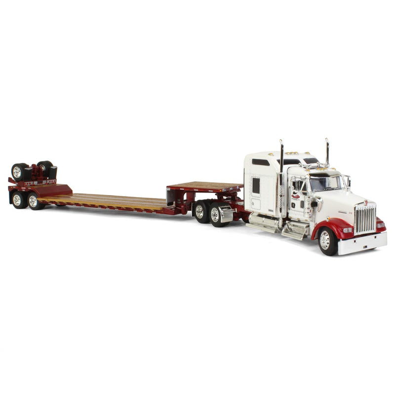 1/64 Kenworth W900L Semi Truck with Renegade Trailer & Flip Axle, Creepin Trucking, DCP by First Gear