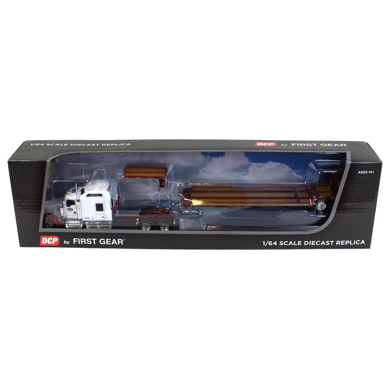 1/64 Kenworth W900L Semi Truck with Renegade Trailer & Flip Axle, Creepin Trucking, DCP by First Gear