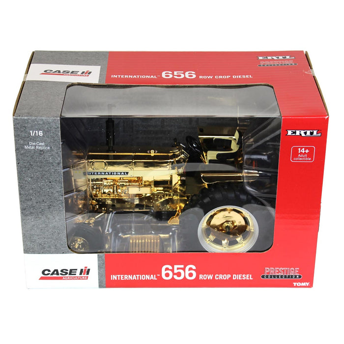 Gold Chrome ~ 1/16 International 656 Row Crop Diesel, ERTL Prestige Collection