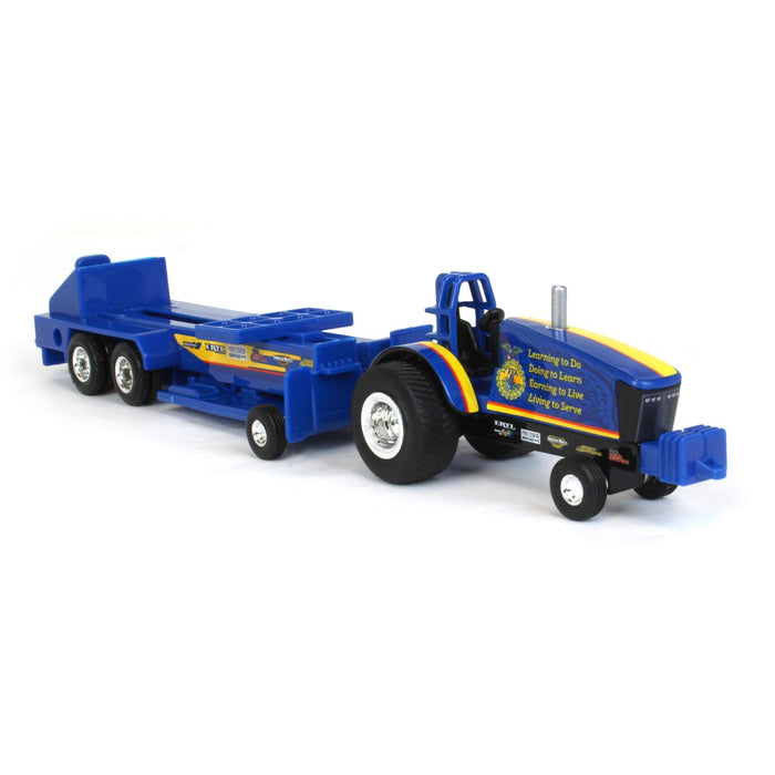 (B&D) 1/64 FFA Die-cast Pulling Tractor & Sled, Version 1 - Damaged Box