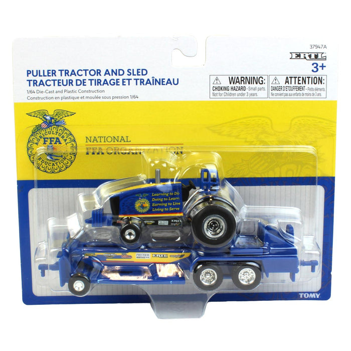 (B&D) 1/64 FFA Die-cast Pulling Tractor & Sled, Version 1 - Damaged Box