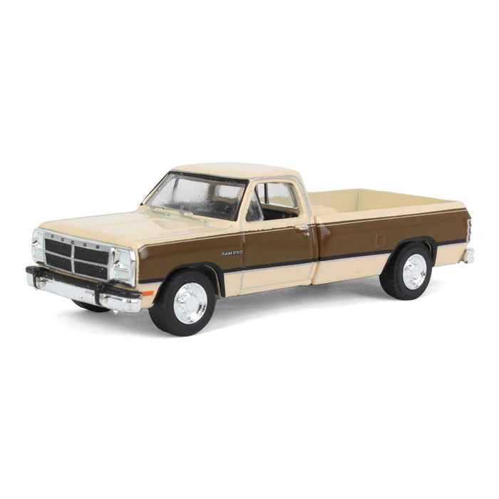 1/64 1992 Dodge Ram 1st Generation, Two Tone Brown, Outback Toys Exclusive