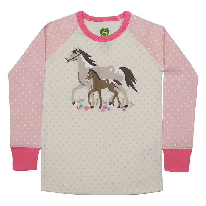 Toddler John Deere Mama & Foal Polka Dots Pajama Set
