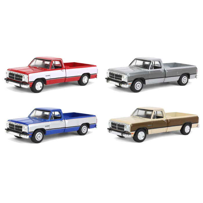 1/64 Dodge Ram 1st Gen Pickups, 4 Trucks