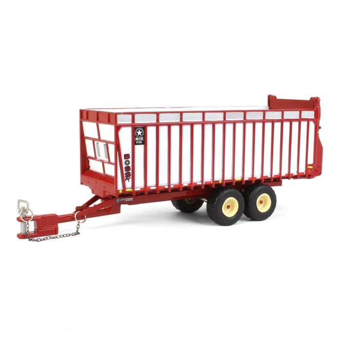 1/64 Red & White Meyer 8126RT Boss Forage Trailer