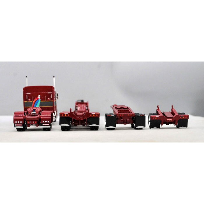 1/64 Kenworth W900L & Fontaine Magnitude Tri-axle Lowboy w/ Jeep & Flip Axle, DCP by First Gear