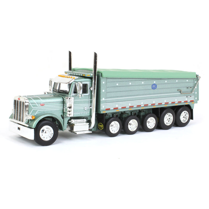 1/64 Green Peterbilt 379 w/ Five-axle MAC Dump Body, DCP by First Gear