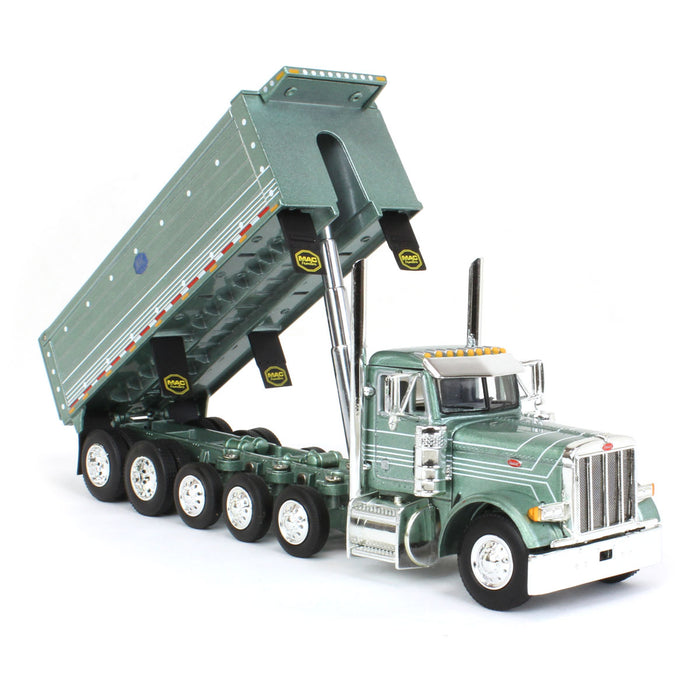 1/64 Green Peterbilt 379 w/ Five-axle MAC Dump Body, DCP by First Gear