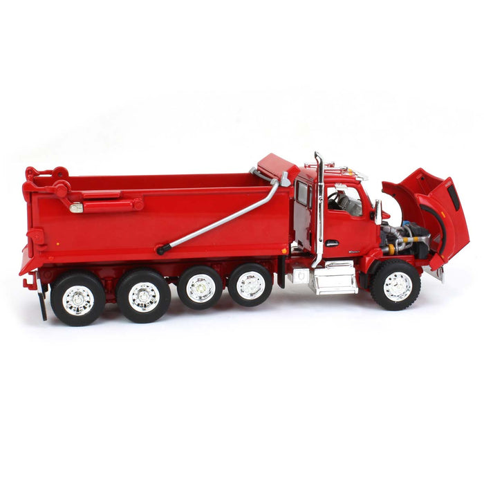 1/64 Viper Red Kenworth T880 Rogue Dump w/ Rogue Transfer Dump Trailer, DCP by First Gear