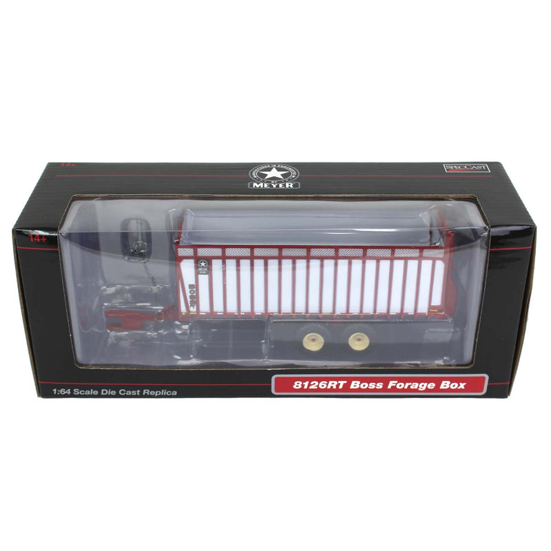 1/64 Meyer 8126RT Boss Forage Trailer by SpecCast, Red & White