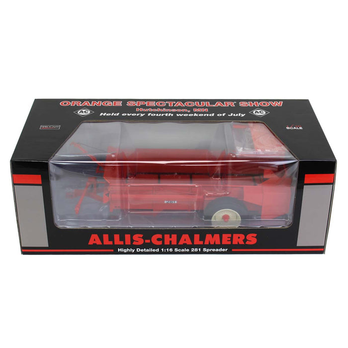 1/16 High Detail Allis Chalmers 281 Box Manure Spreader, 2022 Orange Spectacular Show