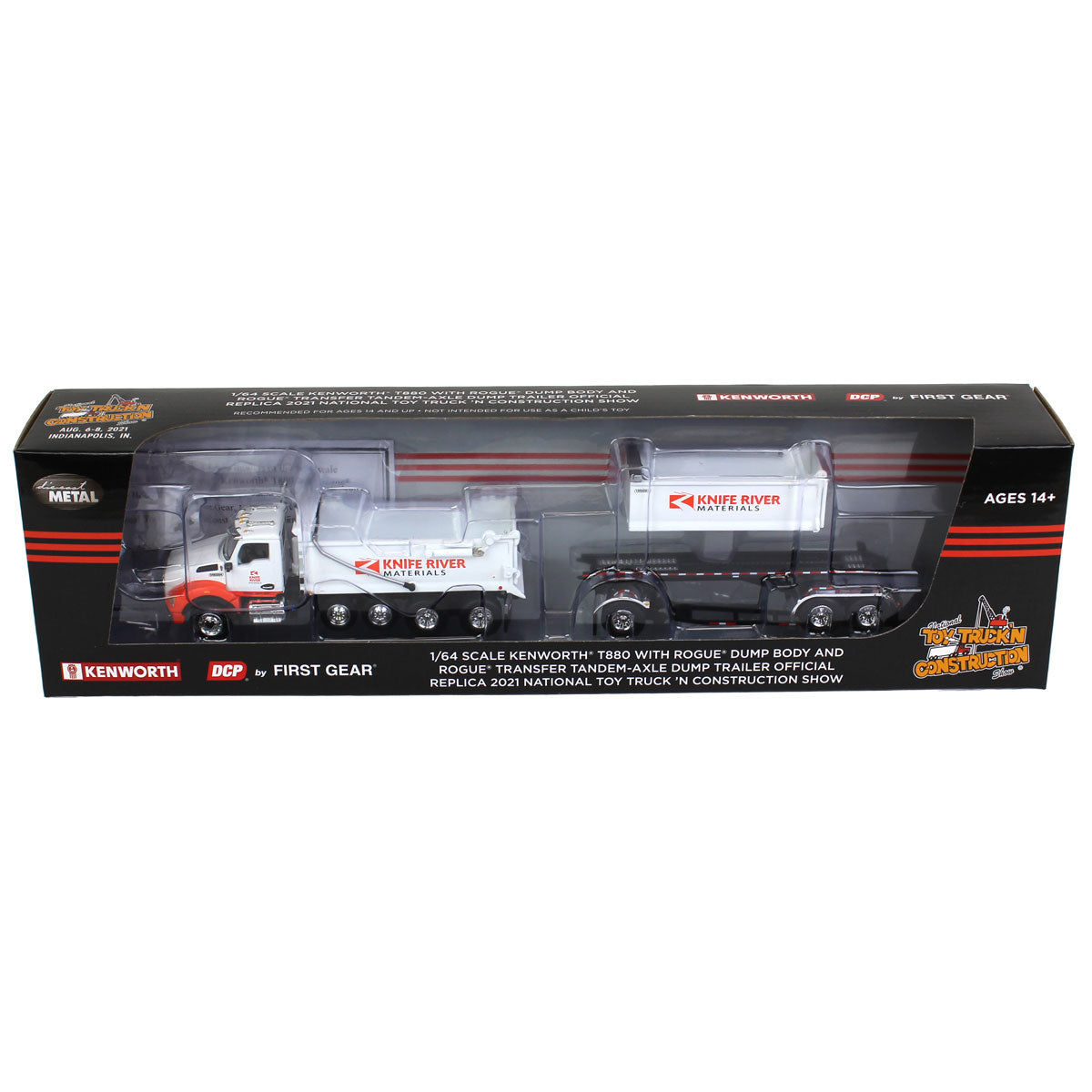 69-1068 DCP 1/64 Kenworth T880 Dump with Dolly & Rogue Tandem Dump
