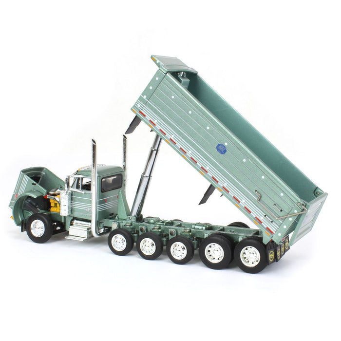 1/64 Green Peterbilt 379 w/ Five-axle MAC Dump Body, DCP by First Gear