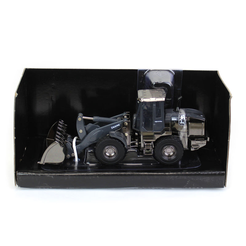 Chrome & Gray Chase Unit ~ 1/50 John Deere 544 P-Tier Wheel Loader, ERTL Prestige Collection