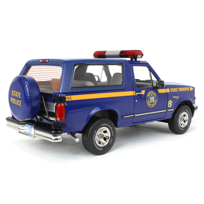 1/18 1996 Ford Bronco XLT New York State Police, Greenlight Artisan collection