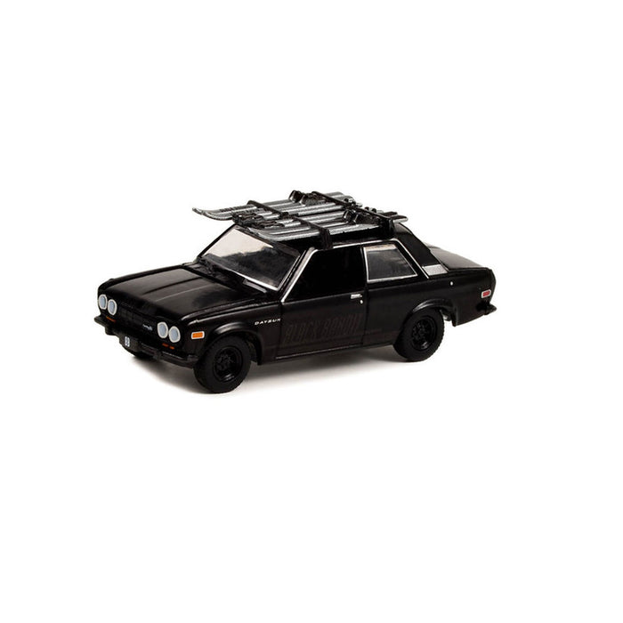 1/64 1971 Datsun 510 with Ski Roof Rack, Black Bandit Series 27