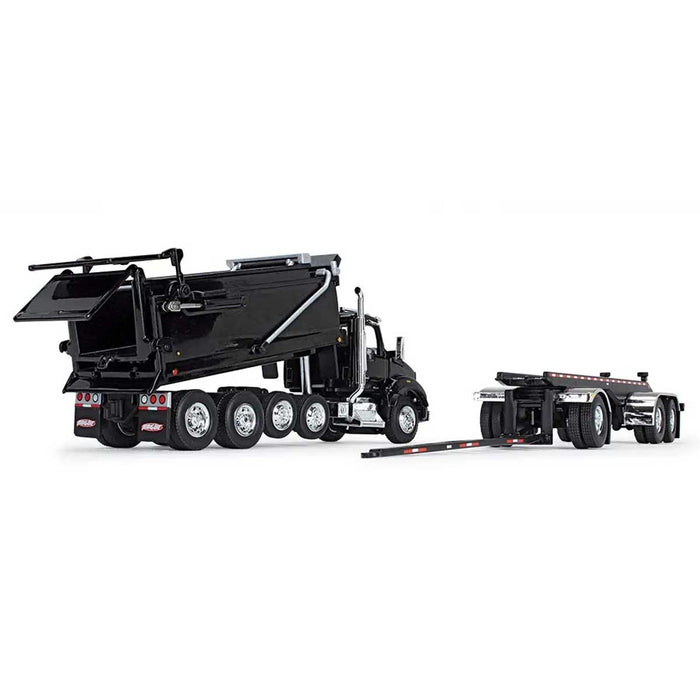 1/64 Black Kenworth T880 Rogue Dump w/ Rogue Transfer Dump Trailer, DCP by First Gear