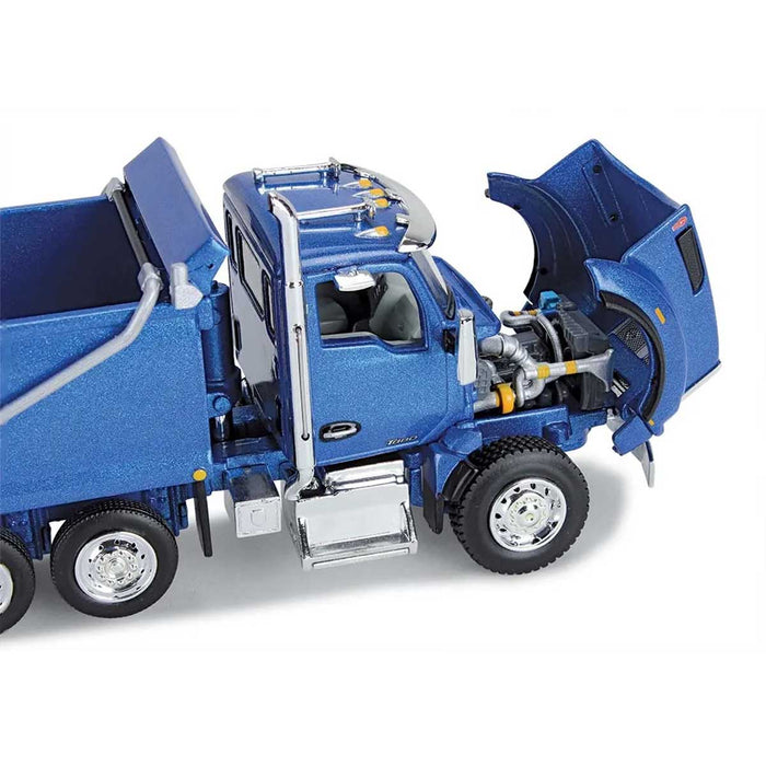 1/64 Surf Blue Kenworth T880 Rogue Dump w/ Rogue Transfer Dump Trailer, DCP by First Gear