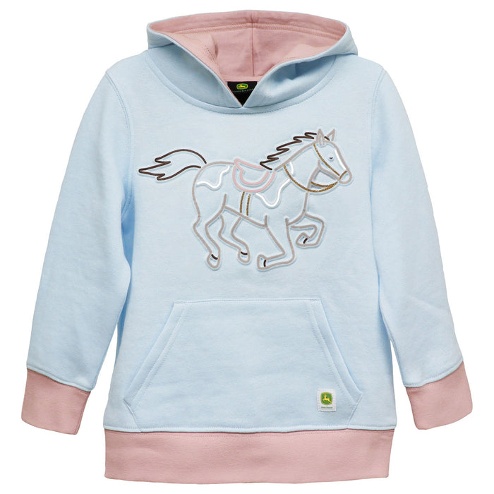 Toddler John Deere Horse Fleece Hooded Sweatshirt