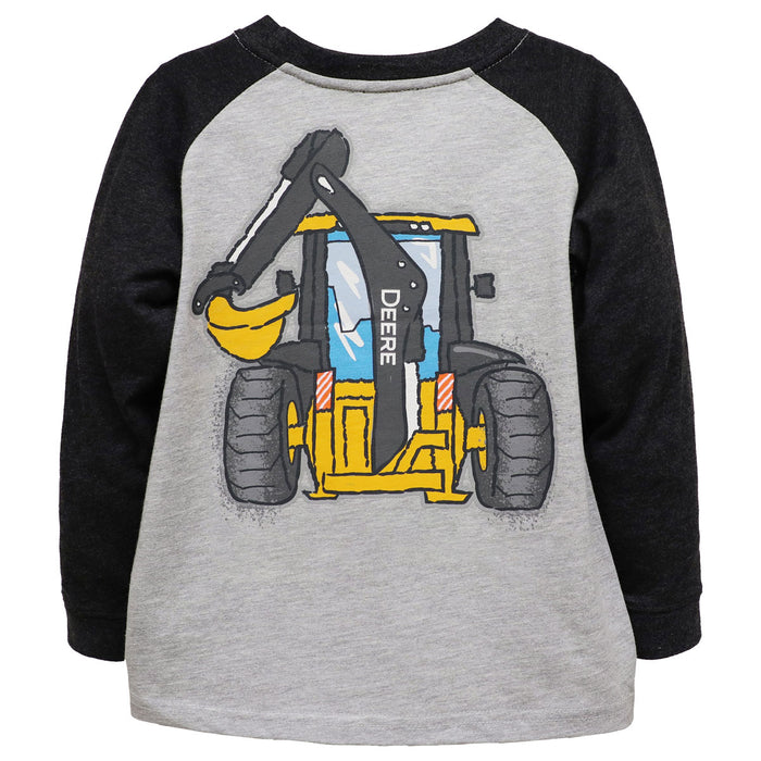Toddler John Deere Construction Coming & Going Long Sleeve Shirt
