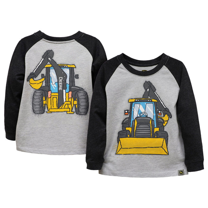 Toddler John Deere Construction Coming & Going Long Sleeve Shirt