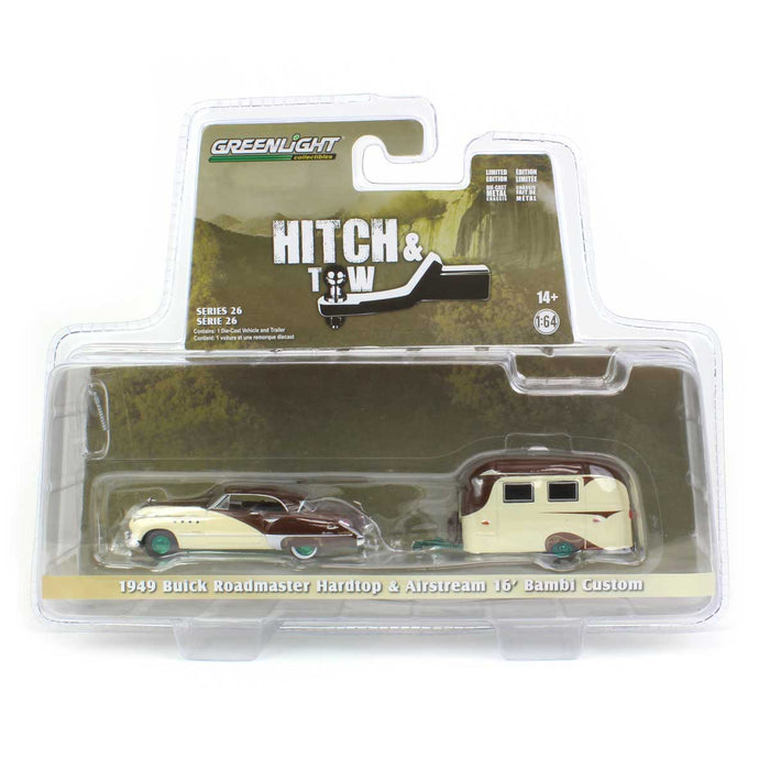 1/64 1949 Buick Roadmaster Hardtop with Airstream Bambi, Hitch & Tow Series 26--CHASE UNIT