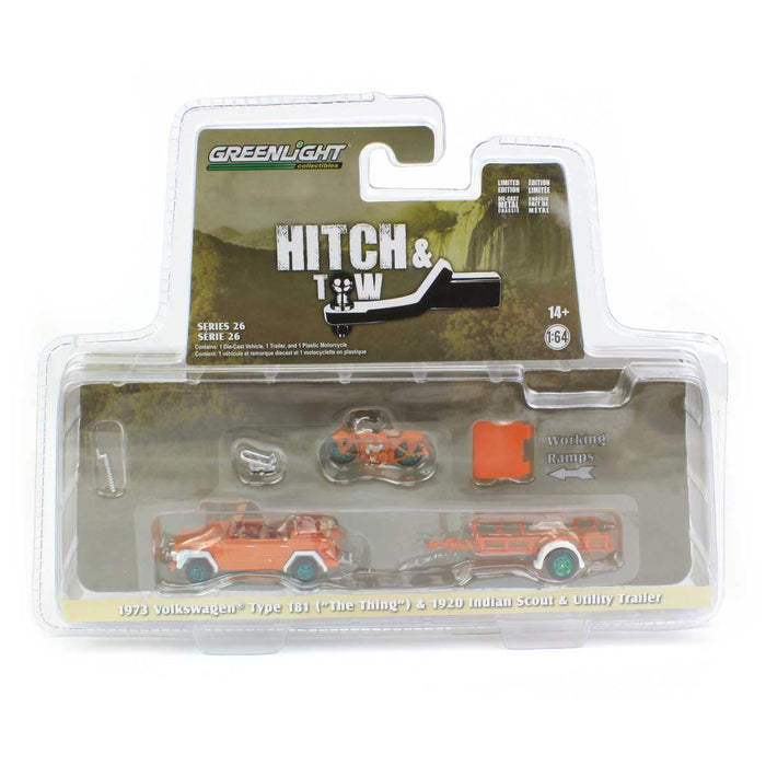 1/64 1973 Volkswagen Thing and Utility Trailer, Hitch & Tow Series 26--CHASE UNIT