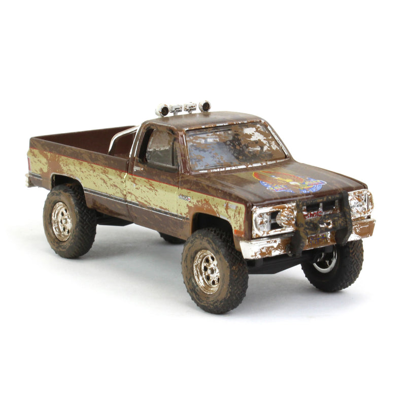 1/64 1982 GMC K-2500, Fall Guy Pickup Truck, Dirty Version, Fall Guy Stuntman Association Series
