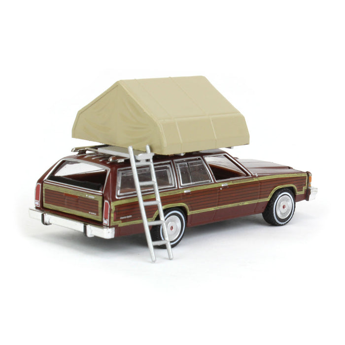 1/64 1979 Ford LTD Country Squire with Cartop Sleeper Tent, Great Outdoors Series 2