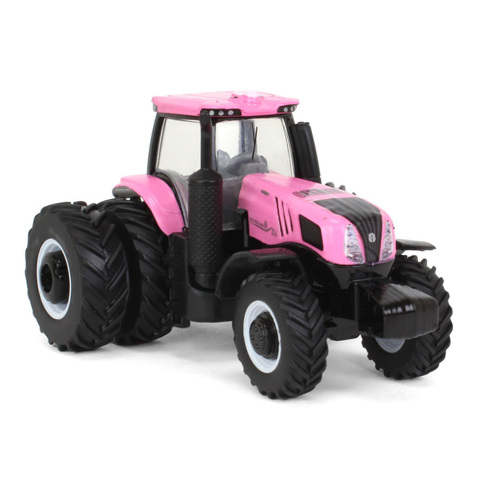 1/64 Pink New Holland Genesis T8.380 Tractor with Rear Duals