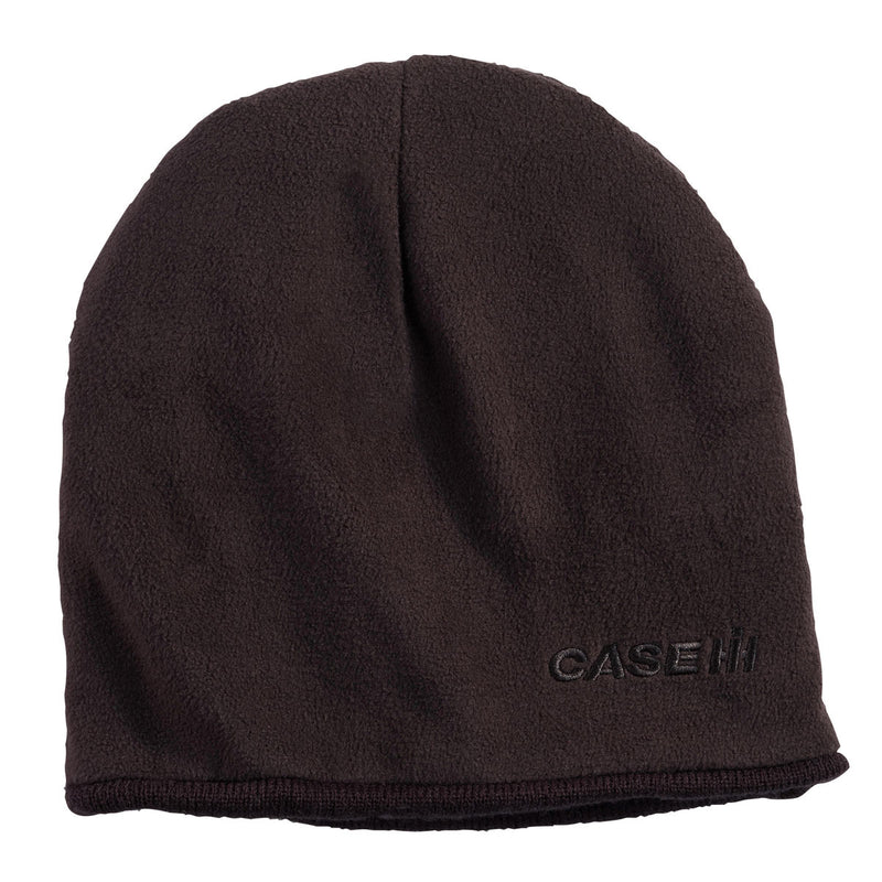 Case IH Fleece Knit Reversible Black Beanie