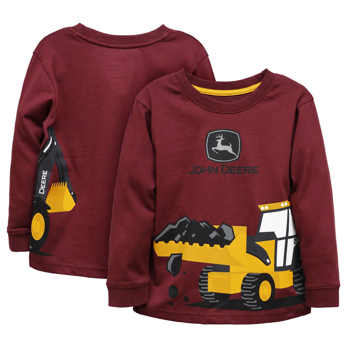 Toddler John Deere Front Loader Long Sleeve Shirt