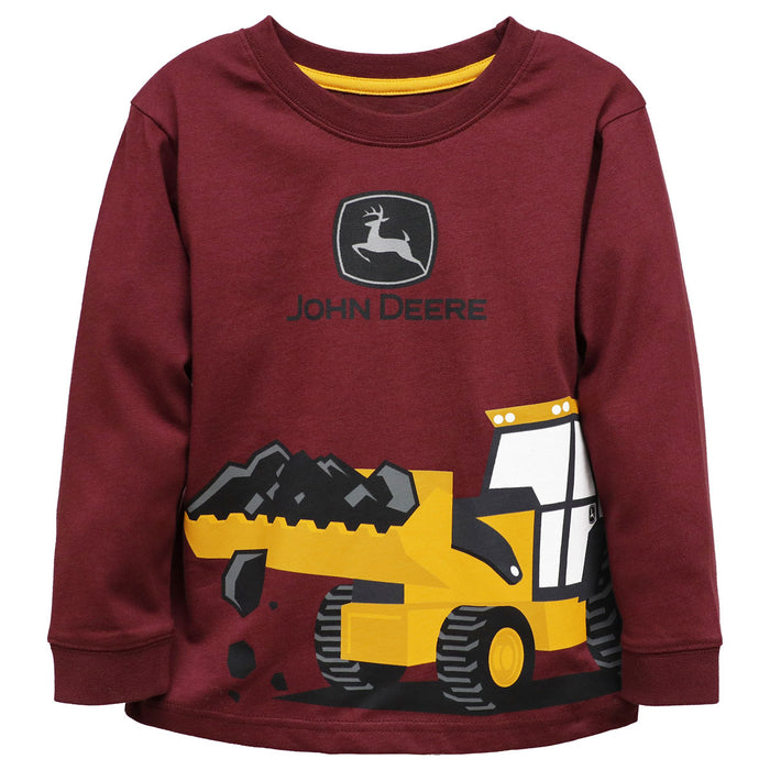 Toddler John Deere Front Loader Long Sleeve Shirt