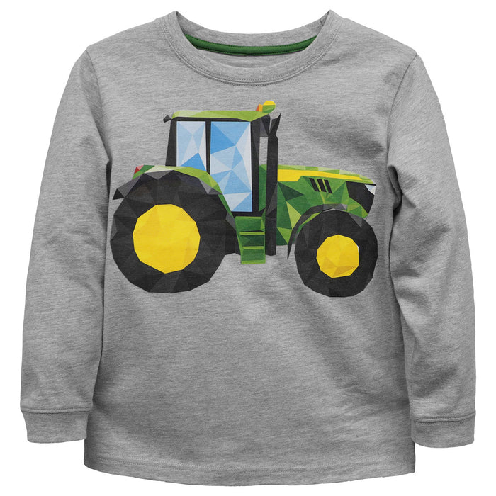 Childrens John Deere Polygon Tractor Long Sleeve Shirt