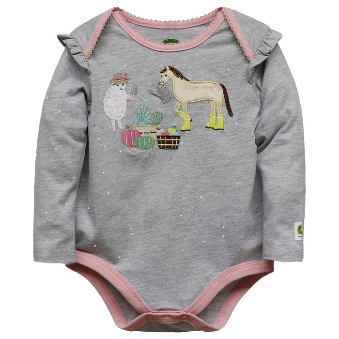 Infant John Deere Garden Friends Long Sleeve Bodyshirt