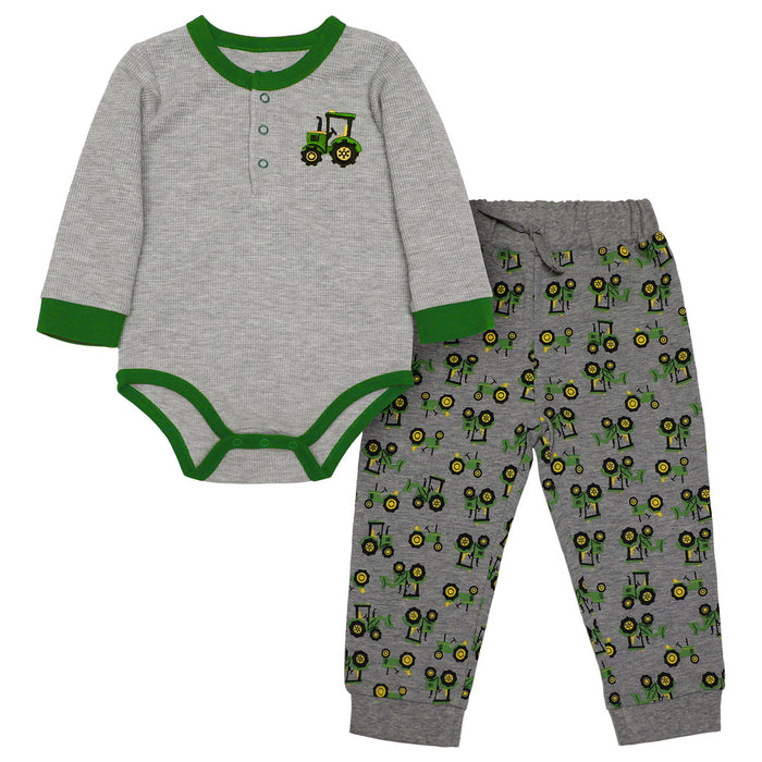 Infant John Deere Tractors Long Sleeve Bodyshirt & Sweatpants Set