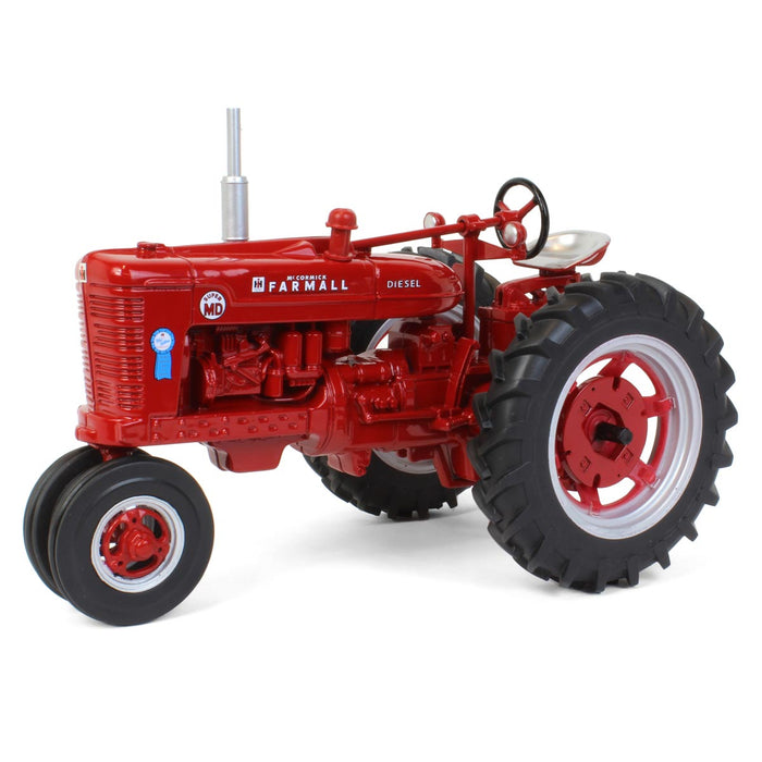 (B&D) 1/16 Farmall Super MD Diesel Narrow Front with Blue Ribbon Decal, ERTL Prestige Collection - Damaged Box