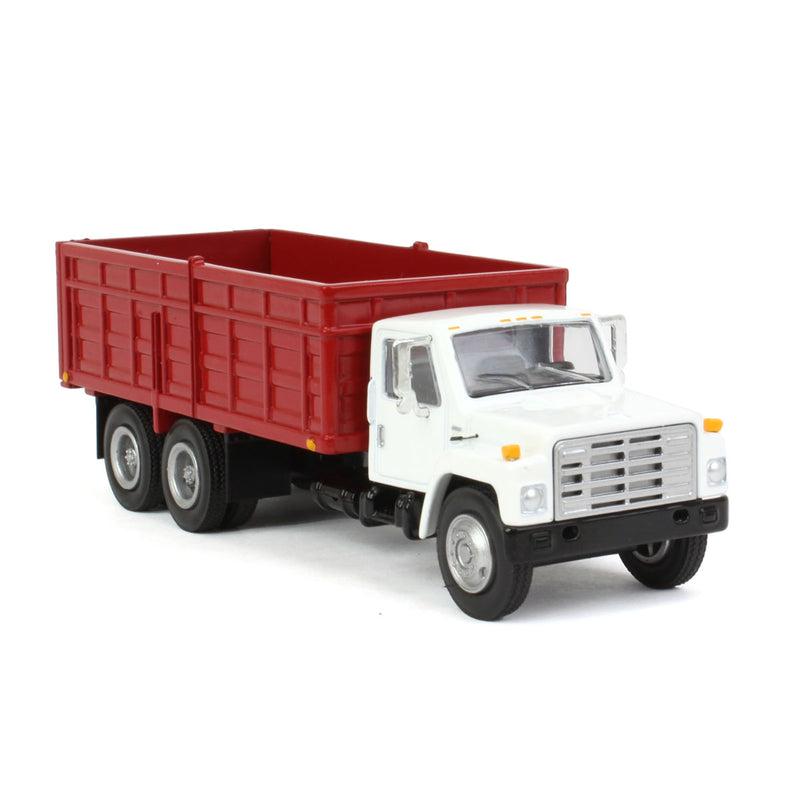 1/64 1980s International Grain Truck with Tandem Axle & White Cab by SpecCast