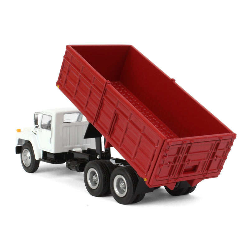 1/64 1980s International Grain Truck with Tandem Axle & White Cab by SpecCast