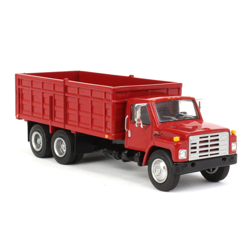 1/64 1980s International Grain Truck with Tandem Axle & Red Cab by SpecCast