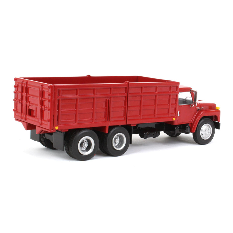 1/64 1980s International Grain Truck with Tandem Axle & Red Cab by SpecCast