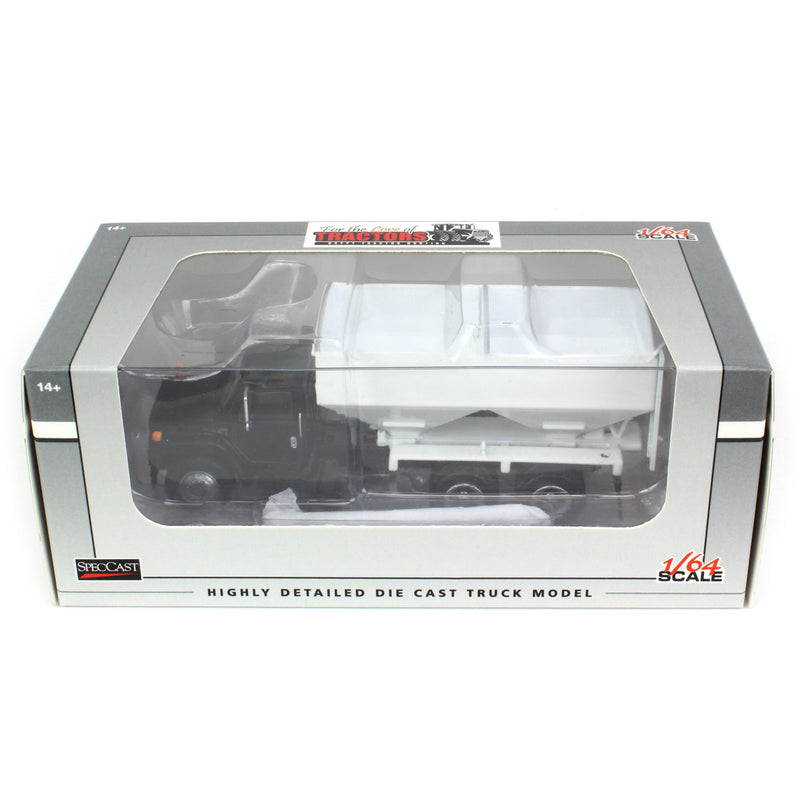 1/64 1980s International Dry Fertilizer Tender Truck with Tandem Axle & Black Cab by SpecCast
