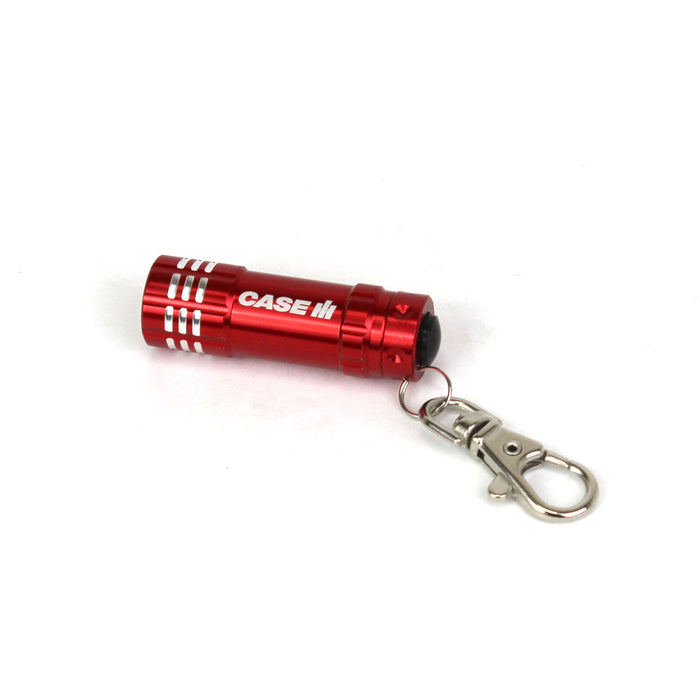 Case IH Push Button Mini Flashlight with Key Ring