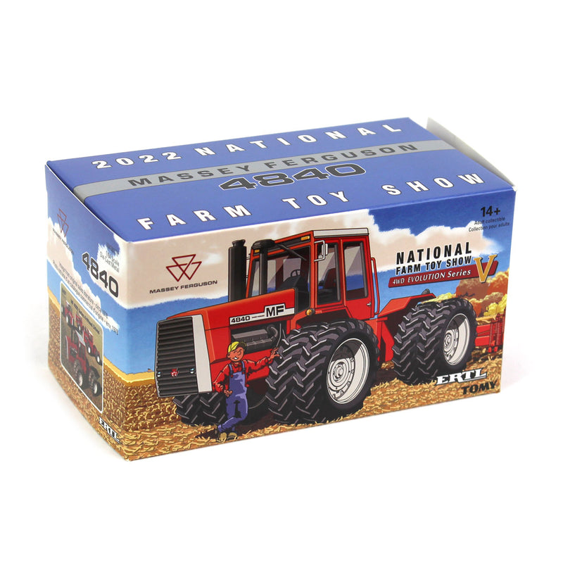 1/64 Massey Ferguson 4840 4WD Tractor with Duals by ERTL, 2022 National Farm Toy Show
