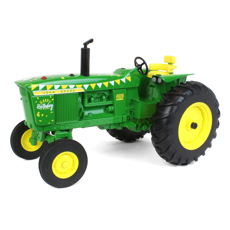 (B&D) 1/16 John Deere 4020 "Happy Birthday" Wide Front Tractor by ERTL - Damaged Box