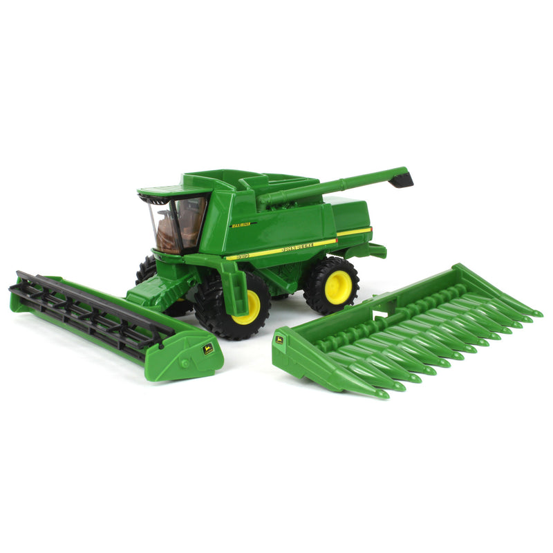 1/64 John Deere 9610 Maximizer Combine with Grain Head & Corn Head by ERTL