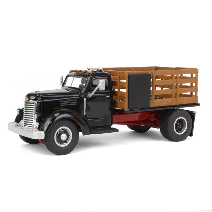 (B&D) 1/50 Black International KB 8 Truck with Stake Bed - Damaged Box