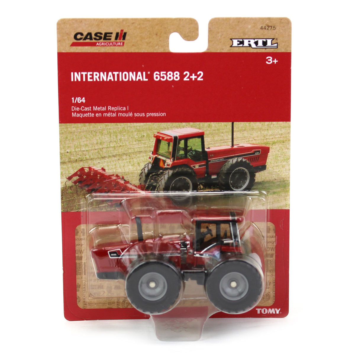 1/64 International Harvester 6588 2+2 Tractor with Front & Rear
