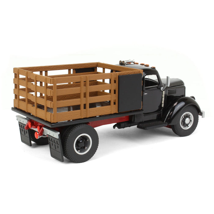 1/50 Black International KB-8 Truck with Stake Bed